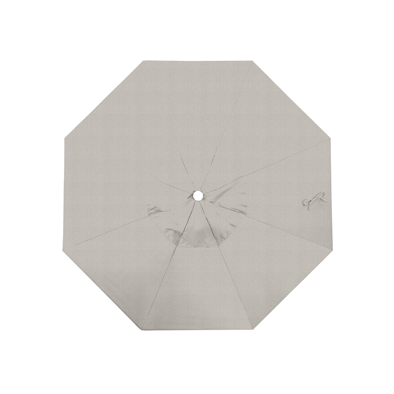 California Umbrella Venture 7.5' White Market Umbrella in Granite