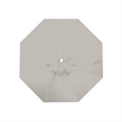 California Umbrella Venture 7.5' White Market Umbrella in Granite