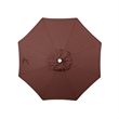 California Umbrella Venture 7.5' White Market Umbrella in Adobe
