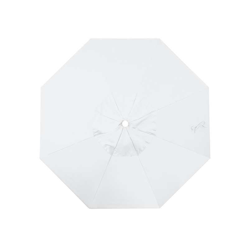 California Umbrella Venture 7.5' White Market Umbrella in Natural