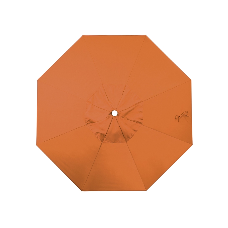 California Umbrella Venture 7.5' White Market Umbrella in Tuscan