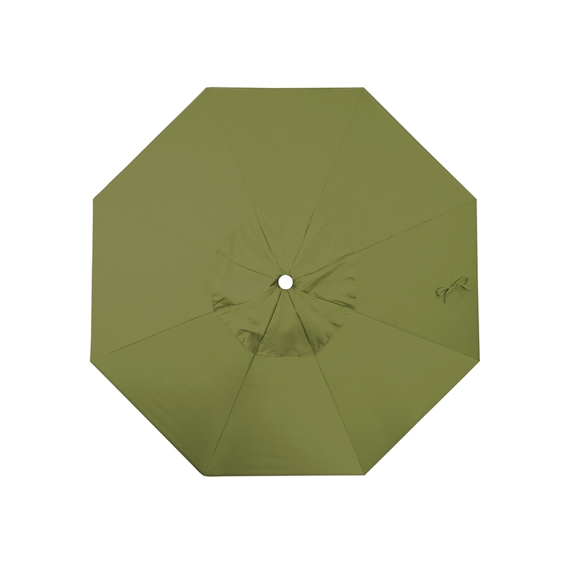 California Umbrella Venture 7.5' White Market Umbrella in Palm