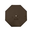 California Umbrella Venture 7.5' White Market Umbrella in Mocha