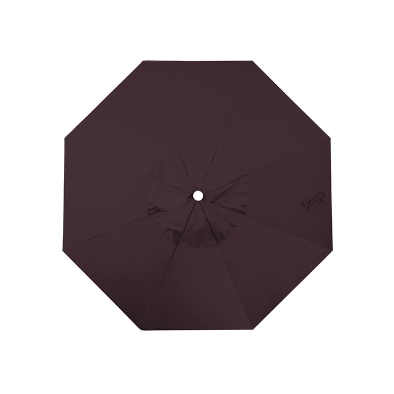 California Umbrella Venture 7.5' White Market Umbrella in Purple