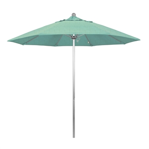 California Umbrella Venture 9' Silver Market Umbrella in Mist