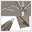 California Umbrella Venture 9' Silver Market Umbrella in Dove