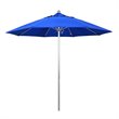 California Umbrella Venture 9' Silver Market Umbrella in Blue