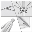California Umbrella Venture 9' Silver Market Umbrella in Natural