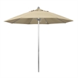 California Umbrella Venture 9' Silver Market Umbrella in Beige