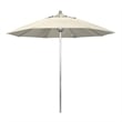 California Umbrella Venture 9' Silver Market Umbrella in Beige