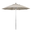 California Umbrella Venture 9' Silver Market Umbrella in Granite