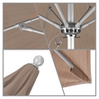 California Umbrella Venture 9' Silver Market Umbrella in Sequoia