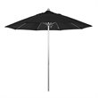 California Umbrella Venture 9' Silver Market Umbrella in Black