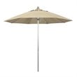 California Umbrella Venture 9' Silver Market Umbrella in Beige
