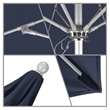 California Umbrella Venture 9' Silver Market Umbrella in Navy Blue