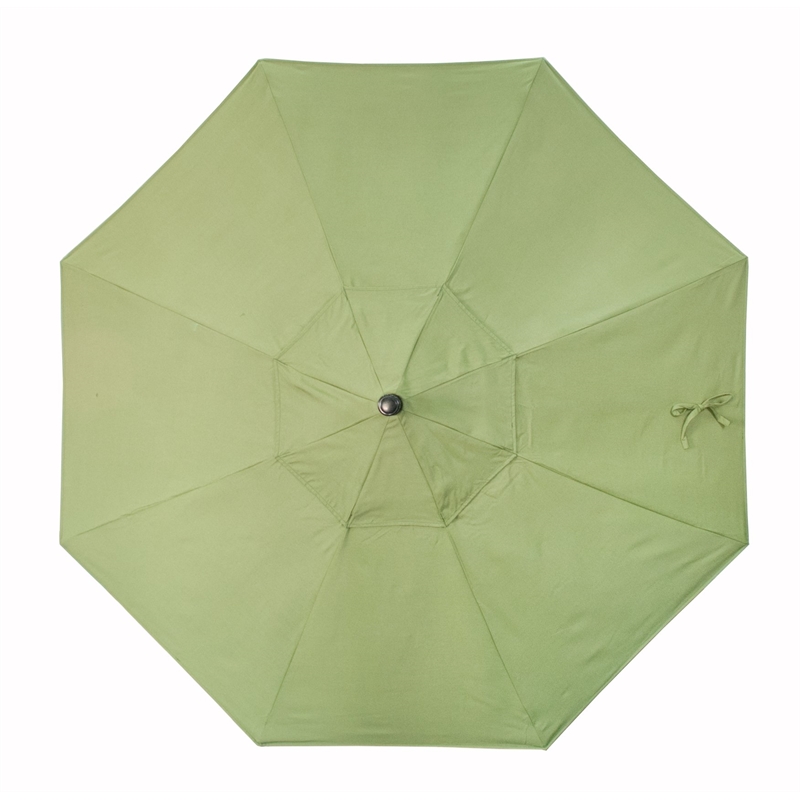 California Umbrella Venture 9' Bronze Market Umbrella in Cilantro