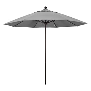 California Umbrella Venture 9' Bronze Market Umbrella in Granite