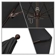 California Umbrella Venture 9' Bronze Market Umbrella in Black