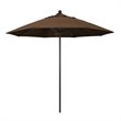 California Umbrella Venture 9' Bronze Market Umbrella in Cocoa