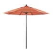 California Umbrella Venture 9' Bronze Market Umbrella in Dolce Mango