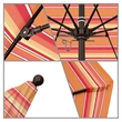 California Umbrella Venture 9' Bronze Market Umbrella in Dolce Mango