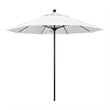 California Umbrella Venture 9' Bronze Market Umbrella in White