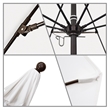 California Umbrella Venture 9' Bronze Market Umbrella in White