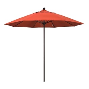 california umbrella venture 9' bronze market umbrella in sunset