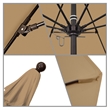 California Umbrella Venture 9' Bronze Market Umbrella in Champagne