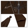 California Umbrella Venture 9' Bronze Market Umbrella in Teak