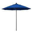 California Umbrella Venture 9' Bronze Market Umbrella in Blue