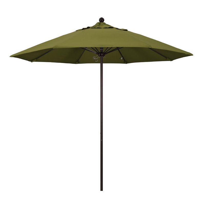 California Umbrella Venture 9' Bronze Market Umbrella in Palm