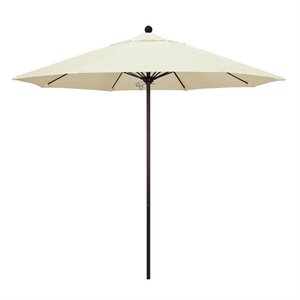 California Umbrella Venture 9' Bronze Market Umbrella in Canvas