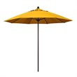 California Umbrella Venture 9' Bronze Market Umbrella in Yellow