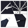California Umbrella Venture 9' White Market Umbrella in Indigo