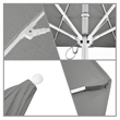 California Umbrella Venture 9' White Market Umbrella in Granite