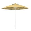 California Umbrella Venture 9' White Market Umbrella in Wheat