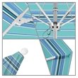 California Umbrella Venture 9' White Market Umbrella in Dolce Oasis