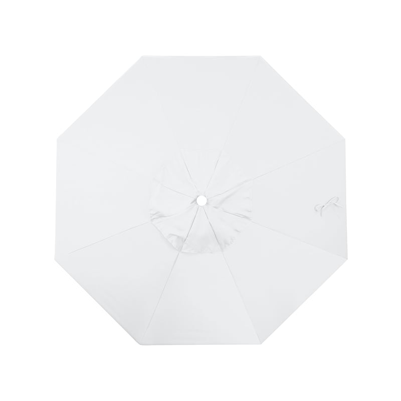 California Umbrella Venture 9' White Market Umbrella in White