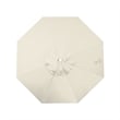 California Umbrella Venture 9' White Market Umbrella in Beige