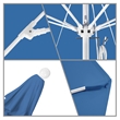 California Umbrella Venture 9' White Market Umbrella in Frost Blue