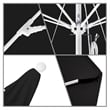 California Umbrella Venture 9' White Market Umbrella in Black
