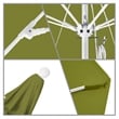 California Umbrella Venture 9' White Market Umbrella in Kiwi