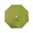 California Umbrella Venture 9' White Market Umbrella in Kiwi