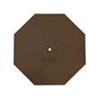 California Umbrella Venture 9' White Market Umbrella in Teak