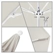 California Umbrella Venture 9' White Market Umbrella in Granite