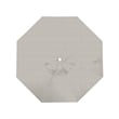 California Umbrella Venture 9' White Market Umbrella in Granite