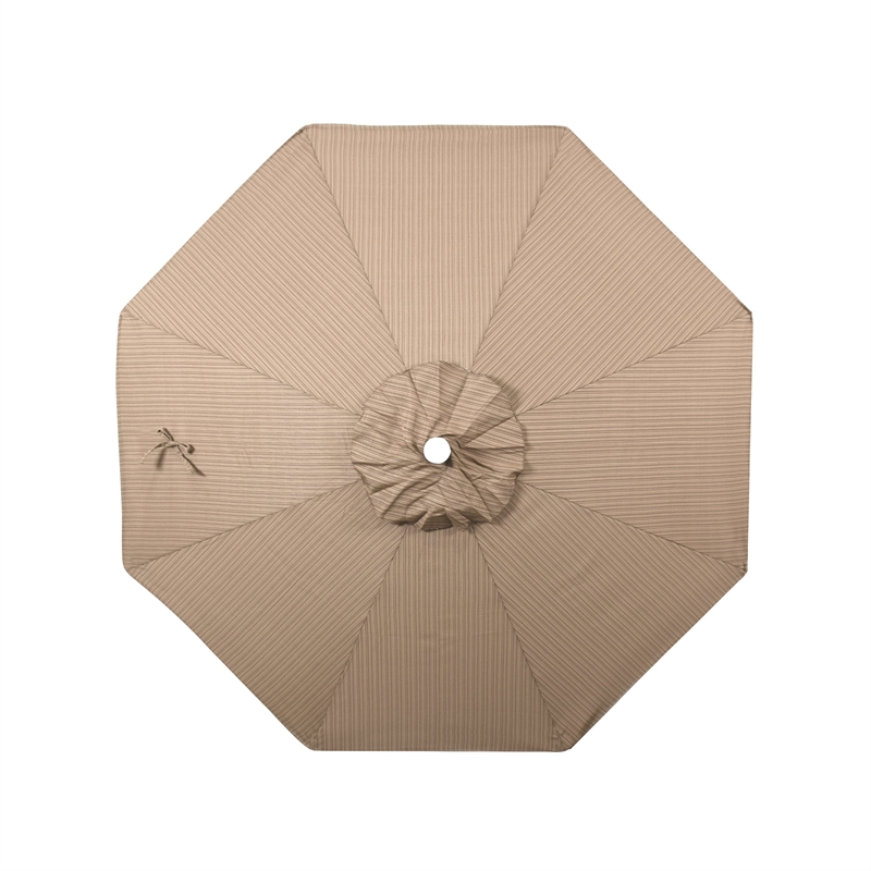 California Umbrella Venture 9' White Market Umbrella in Sequoia