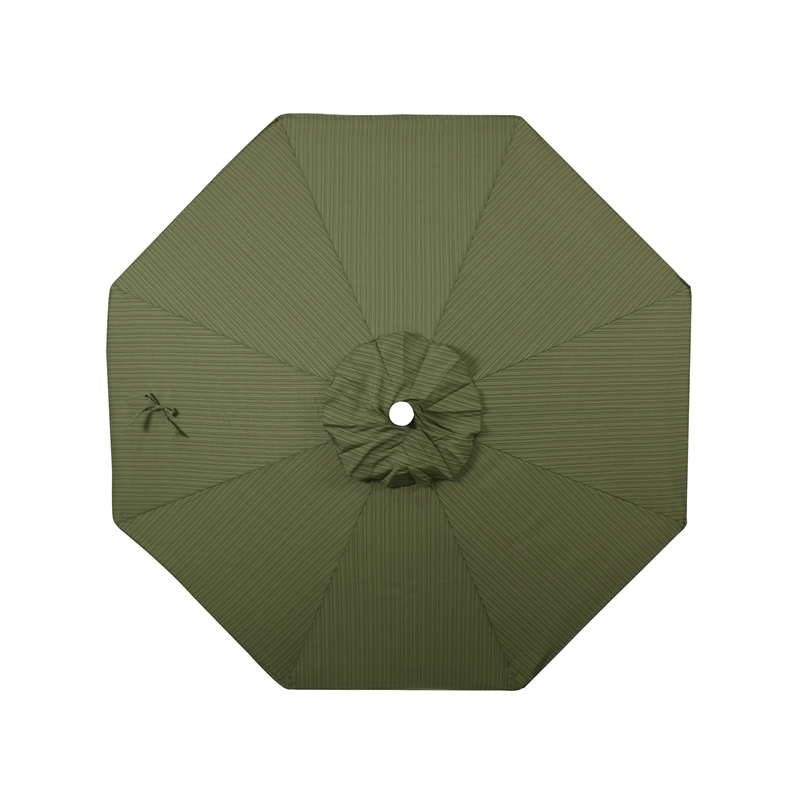 California Umbrella Venture 9' White Market Umbrella in Fern