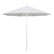 California Umbrella Venture 9' White Market Umbrella in Natural